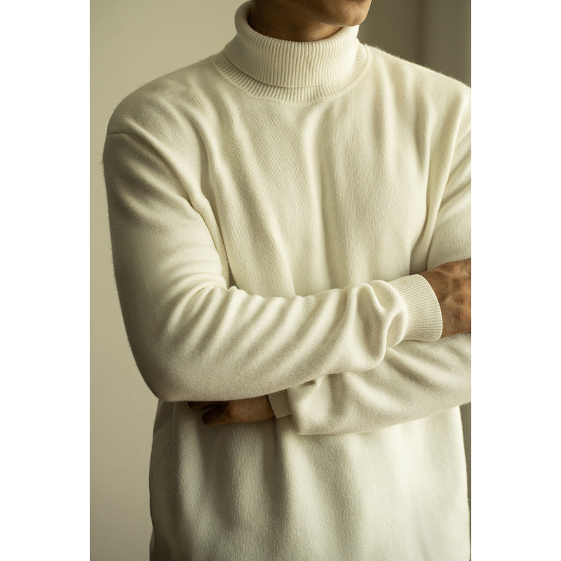 Men's Long-sleeved Sweater For Warmth Bottoming Shirt