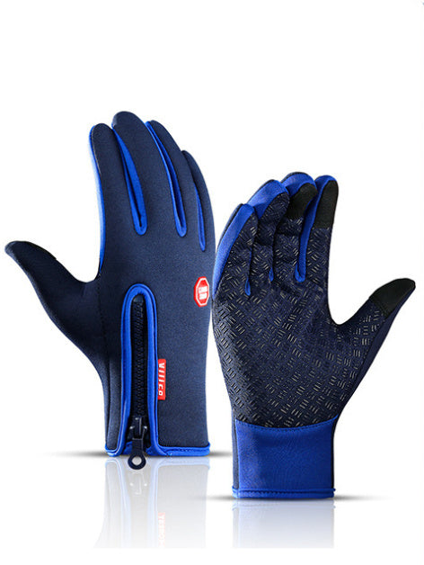 Winter Gloves Touch Screen Waterproof Sports Gloves With Fleece