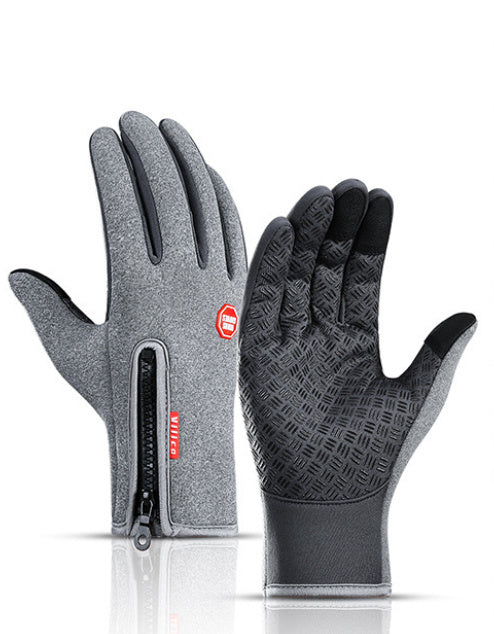 Winter Gloves Touch Screen Waterproof Sports Gloves With Fleece