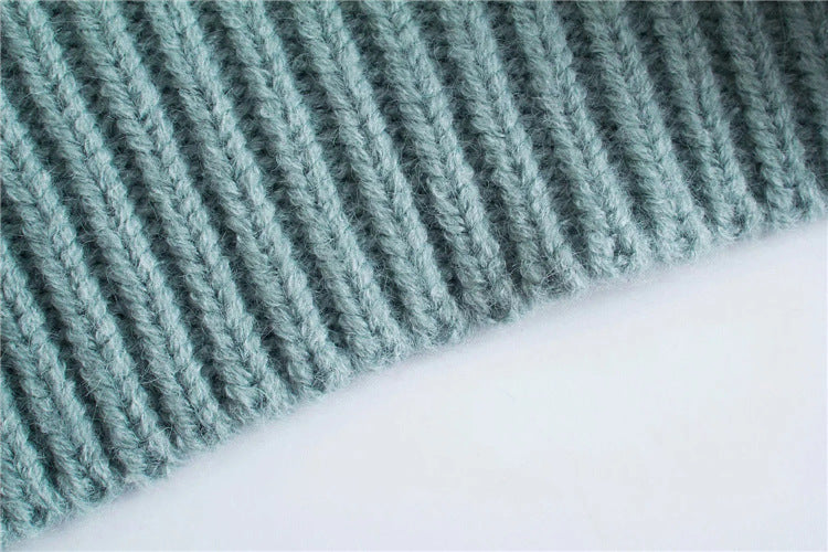 Women Floral Cardigan Single-breasted Long-sleeved Winter Sweater