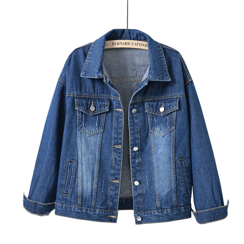 Women Plus Size Denim Jacket