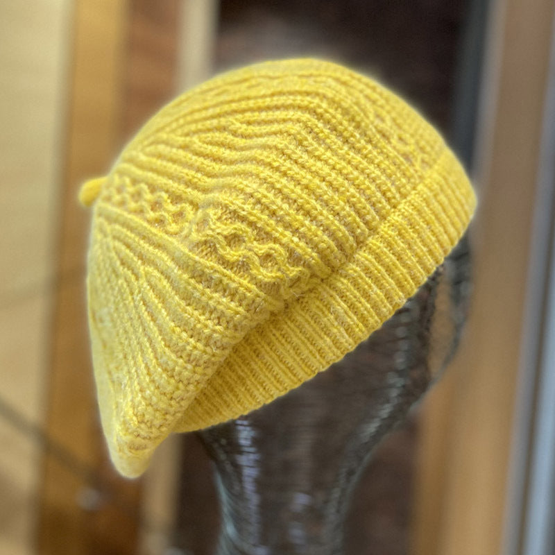 Ladies Autumn And Winter Knitted Beret French Style