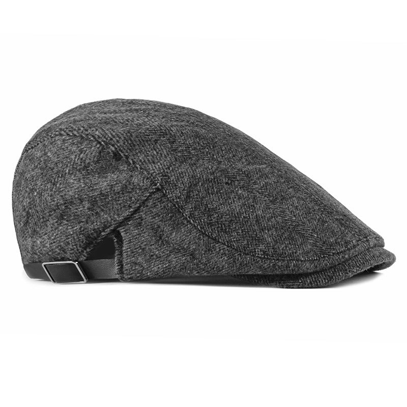 Autumn And Winter Korean Style Peaked Cap Men's Middle-aged And Elderly Beret