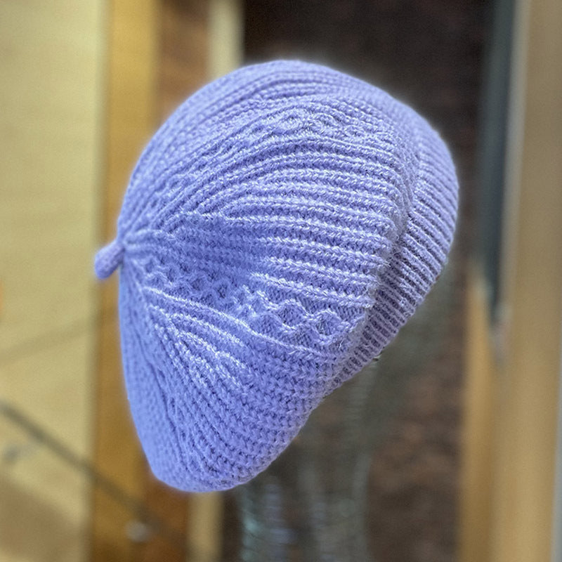 Ladies Autumn And Winter Knitted Beret French Style