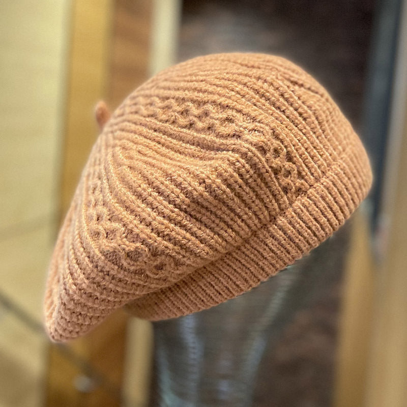 Ladies Autumn And Winter Knitted Beret French Style